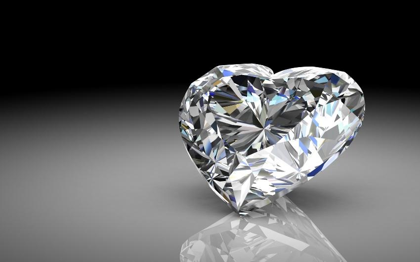 Diamant mit Herzschliff Diamantschliffe