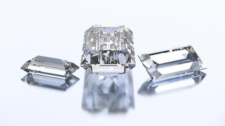Diamanten mit Baguetteschliff - Edelsteinschliffe