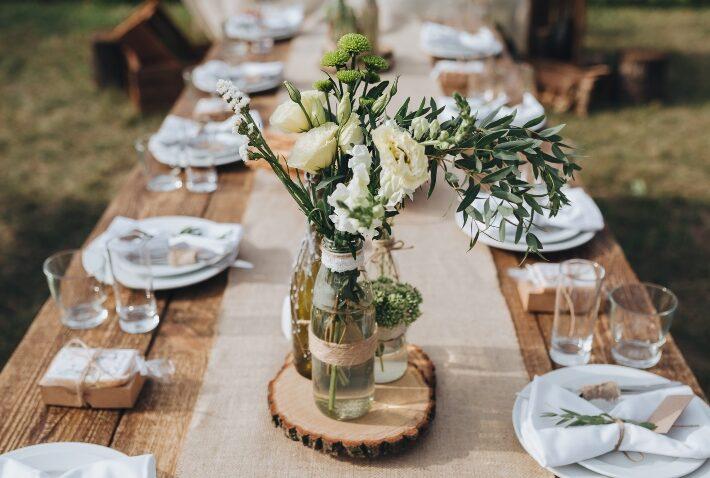 Greenery Hochzeit Tischdeko