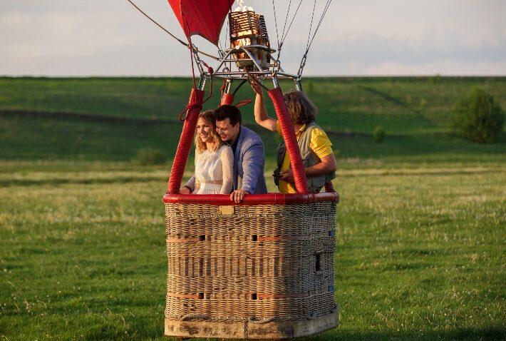 Heiratsantrag im Heißluftballon