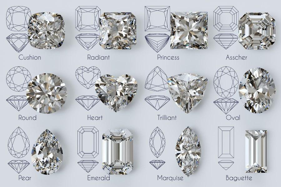Klassische Schliffe für Diamanten