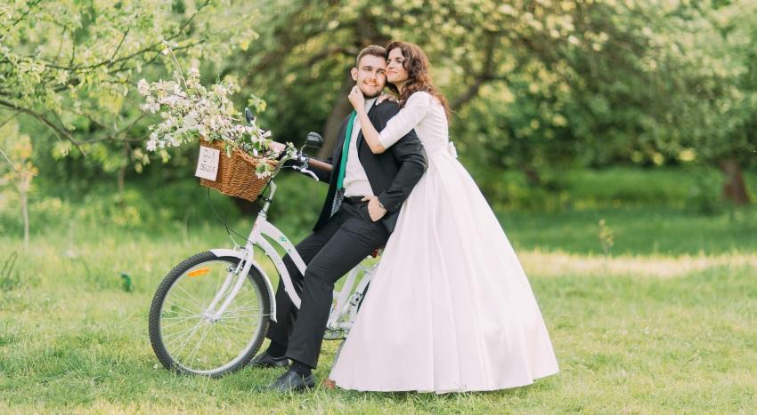 Fahrrad-Hochzeit