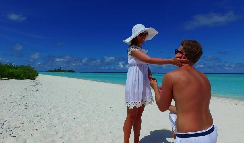 Der Heiratsantrag auf den Malediven 